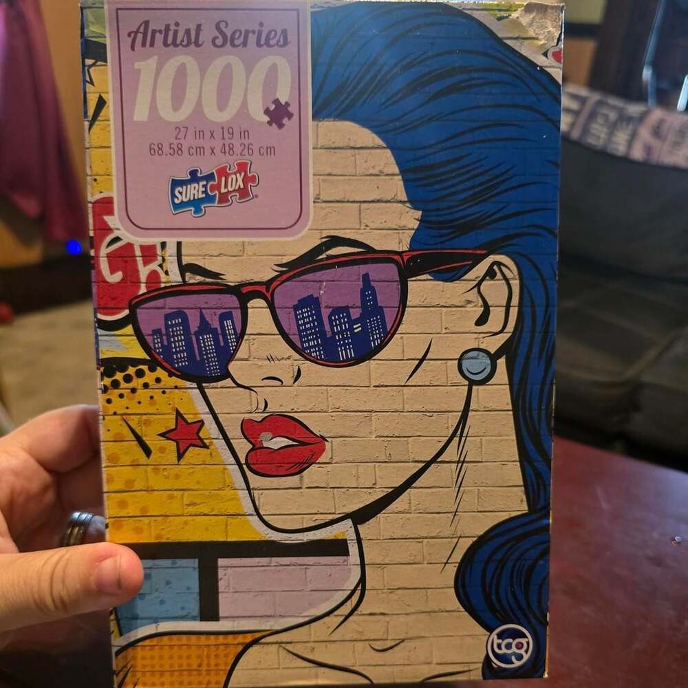 Sure-Lox Artist Series 1000 Piece Jigsaw Puzzle Pop Art Woman